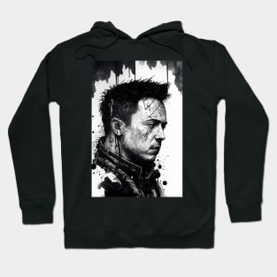 Elon Musk Ink Painting Hoodie